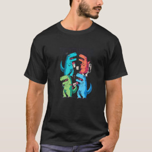 Der Kampf ist eine echte Dino-Dinosaurier-Situatio T-Shirt