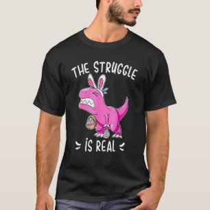 Der Kampf ist wirklich lustig Dinosaurier Bunny Os T-Shirt