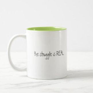 Der Kampf ist wirkliche Kaffee-Tasse Zweifarbige Tasse