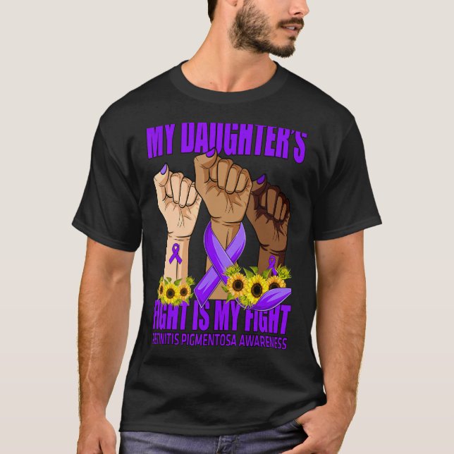 Der Kampf meiner Tochter ist mein Feindbild im Kam T-Shirt (Vorderseite)