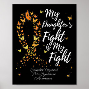 Der Kampf meiner Tochter ist mein Kampfflugzeug-Be Poster