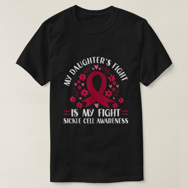 Der Kampf meiner Tochter ist meine Kampffähigkeit T-Shirt (Design vorne)