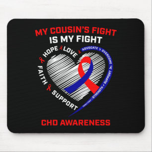Der Kampf Meines Cousins Ist Mein Kampf Chd Herzkr Mousepad