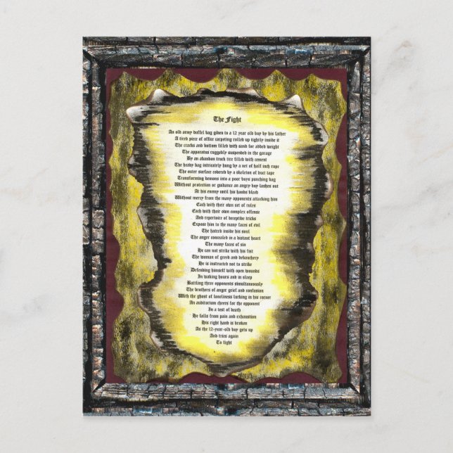 Der Kampf Postkarte (Vorderseite)
