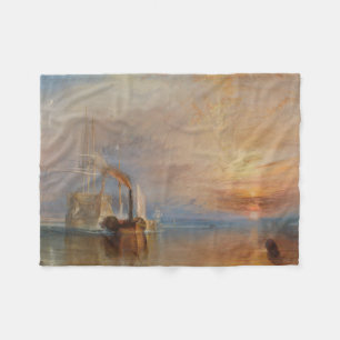 Der Kampf Temeraire Turner Sunset Seascape Fleecedecke