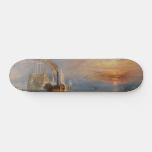 Der Kampf Temeraire Turner Sunset Seascape Skateboard