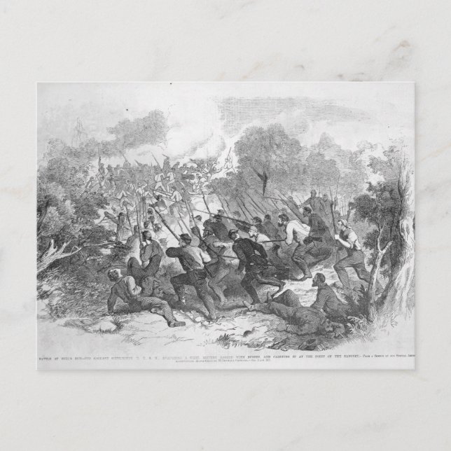 Der Kampf um Bull Run Postkarte (Vorderseite)