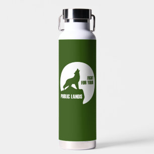 Der Kampf um Ihr öffentliches Land Wolf Trinkflasche