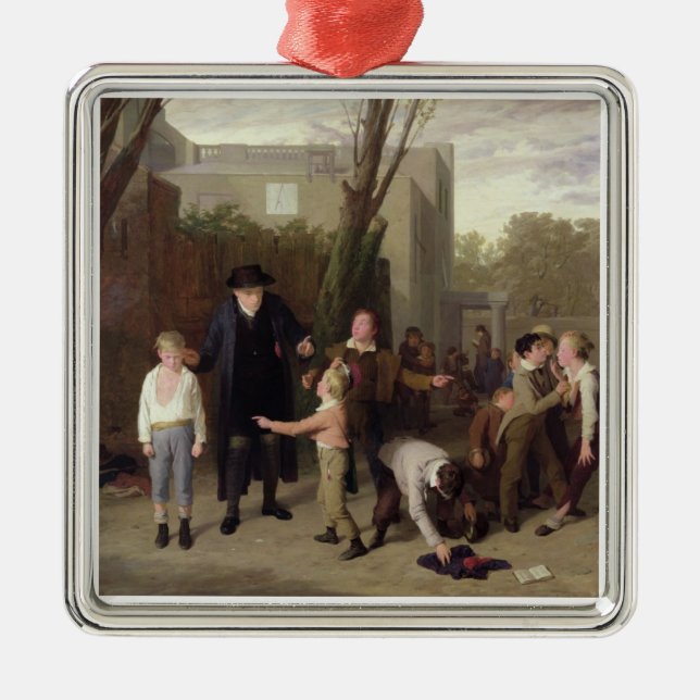 Der Kampf unterbrochen, 1815-16 Silbernes Ornament (Vorne)