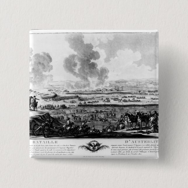 Der Kampf von Austerlitz, am 2. Dezember 1805 Button (Vorderseite)