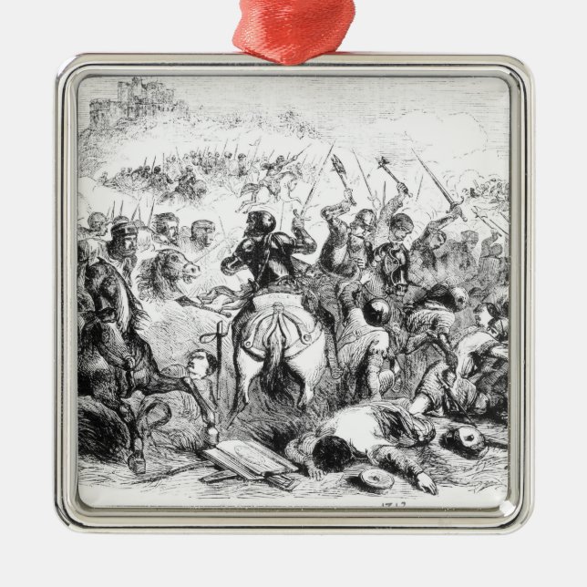Der Kampf von Bannockburn im Jahre 1314 Ornament Aus Metall (Vorne)