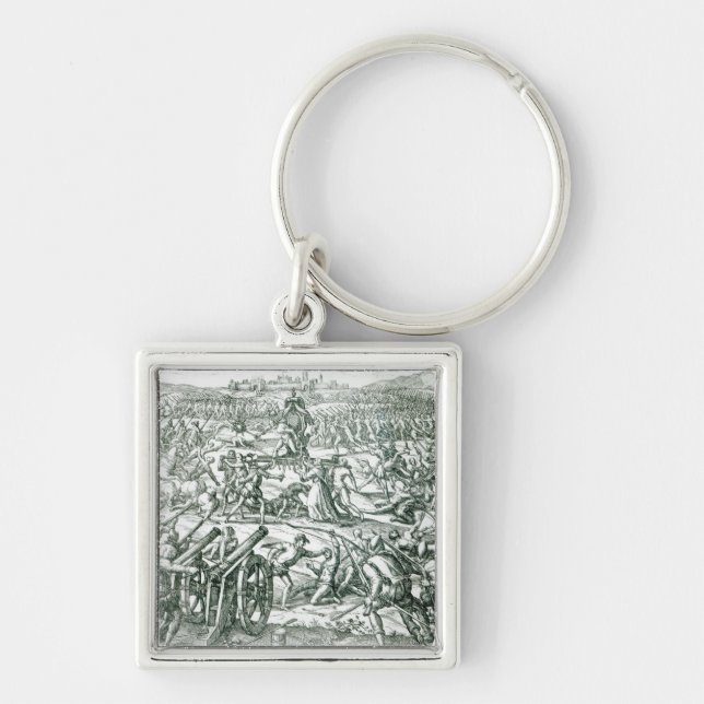 Der Kampf von Cajamarca, 1532 Schlüsselanhänger (Vorne)