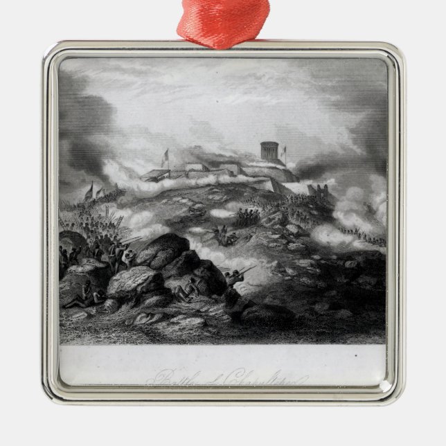 Der Kampf von Chapultepec Silbernes Ornament (Vorne)