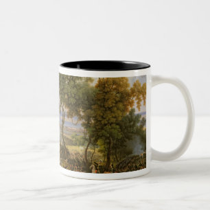 Der Kampf von Chiclana 1824 am 5. März 1811 Zweifarbige Tasse