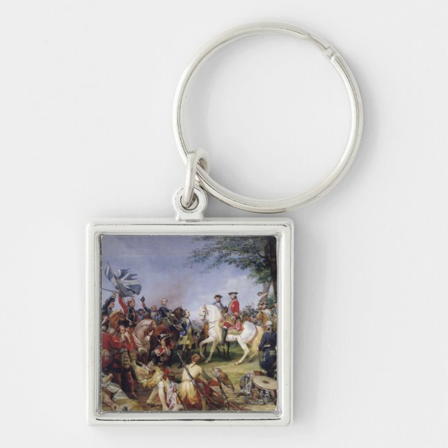 Der Kampf von Fontenoy 1828 am 11. Mai 1745 Schlüsselanhänger (Vorne)