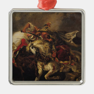 Der Kampf von Giaour und von Hassan Ornament Aus Metall