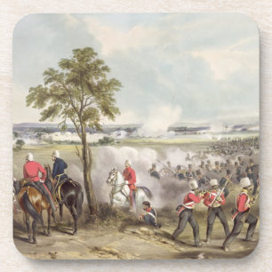 Der Kampf von Goojerat am 21. Februar 1849, engr Untersetzer
