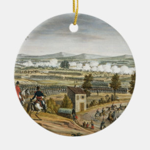 Der Kampf von Lutzen am 2. Mai 1813 graviert durch Keramikornament