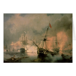 Der Kampf von Navarino 1846 am 20. Oktober 1827