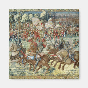 Der Kampf von Pavia. Der Fortschritt von Charles V Magnet