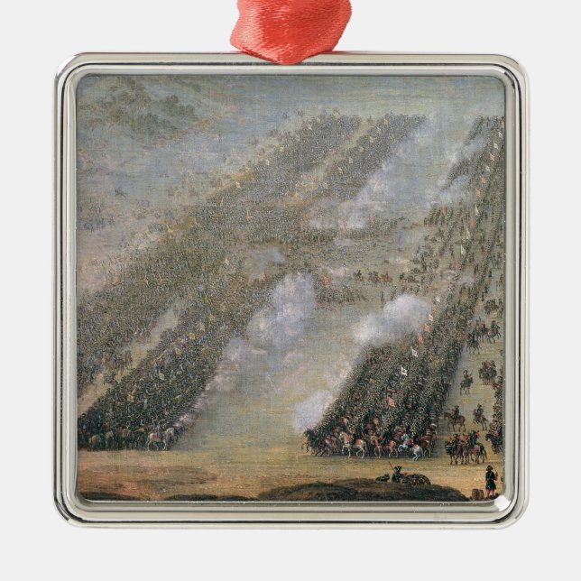 Der Kampf von Poltava, 1750 Ornament Aus Metall (Vorne)