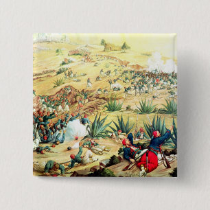 Der Kampf von Puebla, am 5. Mai 1862 Button