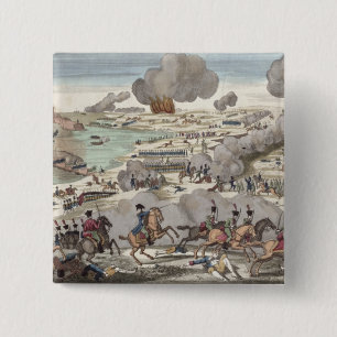 Der Kampf von Wagram, am 6. Juli 1809 (Stich) Button