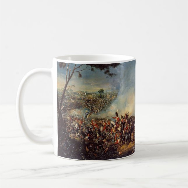 Der Kampf von Waterloo Kaffeetasse (Links)