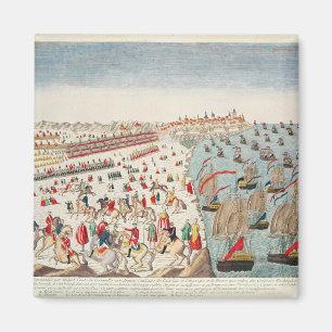 Der Kampf von Yorktown, am 19. Oktober 1781 Magnet