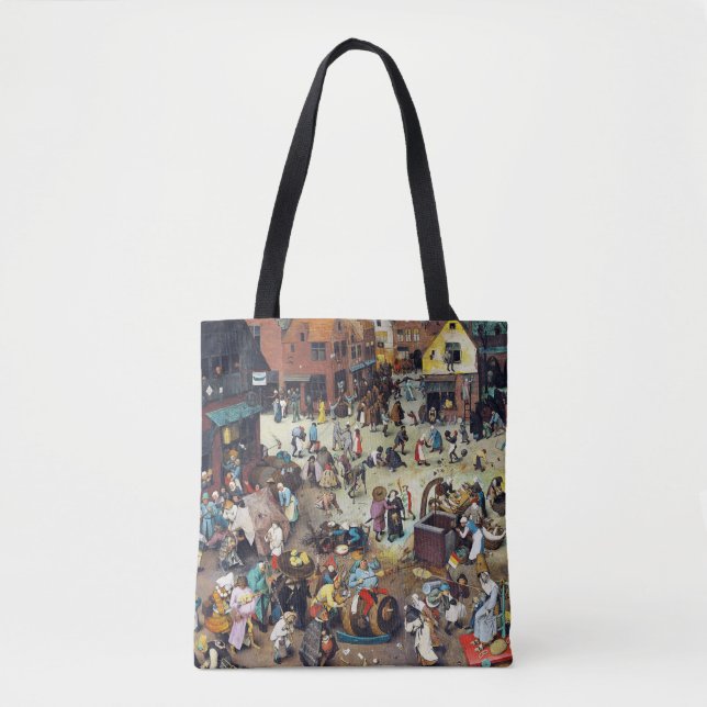 Der Kampf zwischen Karneval und Lent, Bruegel Tasche (Vorderseite)