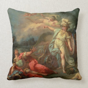 Der Kampf zwischen Mars und Minerva, 1771 (Öl auf Kissen