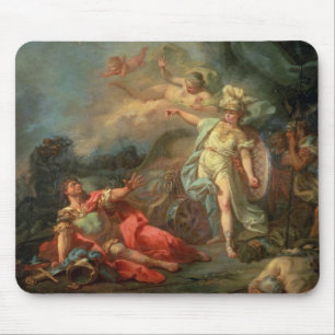 Der Kampf zwischen Mars und Minerva, 1771 (Öl auf Mousepad