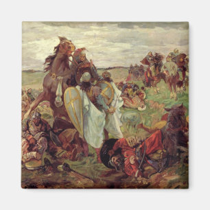 Der Kampf zwischen Russians und Tataren, 1916 Magnet