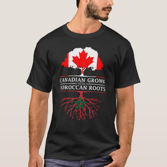 Der Kanadier, der mit Marokkaner gewachsen wird, T-Shirt (Vorderseite)