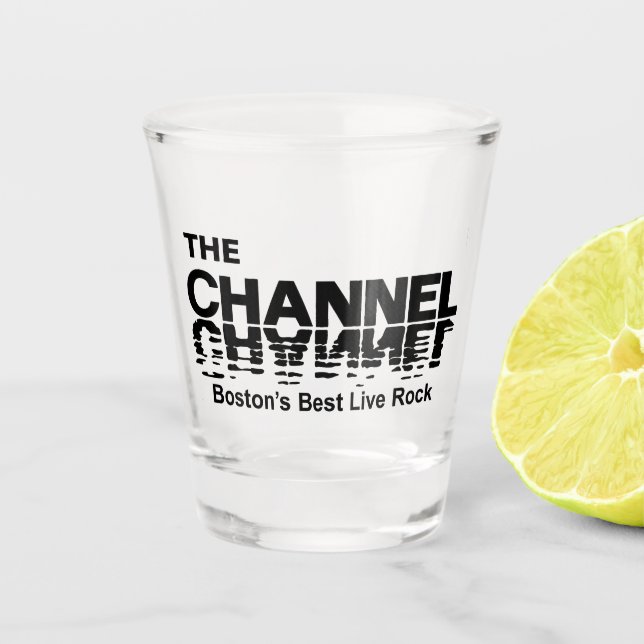 Der Kanal Boston MA Schnapsglas (Vorderseite)