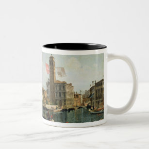 Der Kanal groß und S. Geremia, Venedig (Öl auf Ca Zweifarbige Tasse