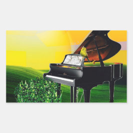 DER KANÄR AM SONNENSCHLAG! RECHTECKIGER AUFKLEBER