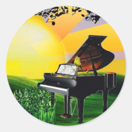 DER KANÄR AM SONNENSCHLAG! RUNDER AUFKLEBER