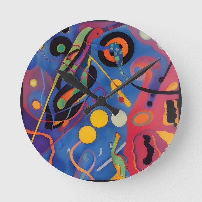 Der Kandinsky-Fehler Runde Wanduhr (Vorderseite)