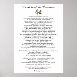 Der Kaninchen der Kreaturen von St. Francis von As Poster