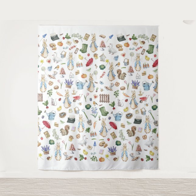 Der Kaninchen Peter Wandteppich (Vorderseite)