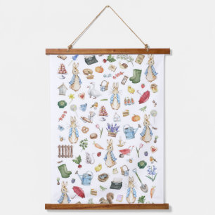 Der Kaninchen Peter Wandteppich Mit Holzrahmen