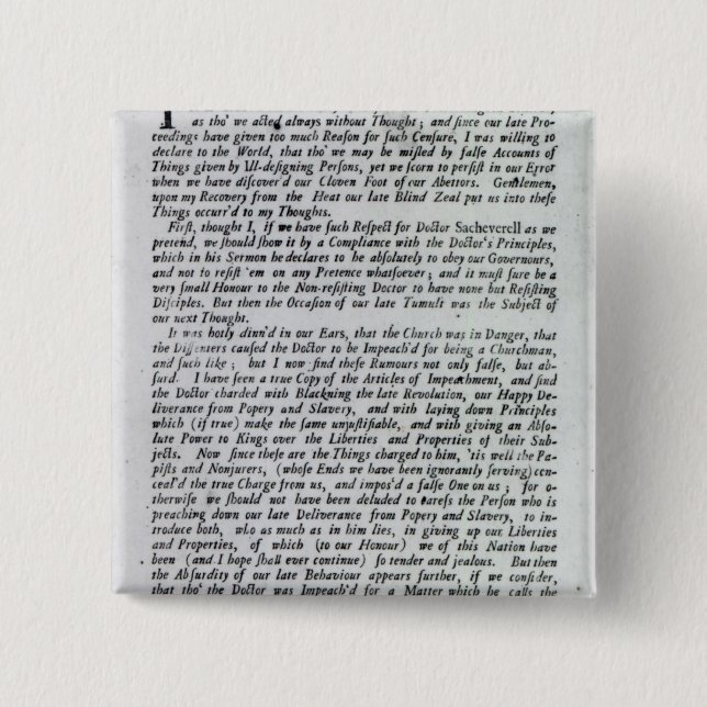 Der Kapitän der Pöbel-Erklärung Button (Vorderseite)