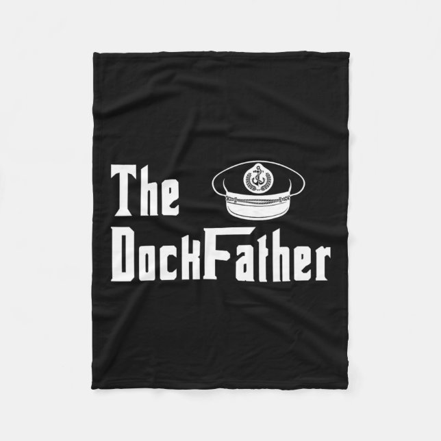 Der Kapitän des Dock-Vaters des Vaters Funny Fath Fleecedecke (Vorderseite)