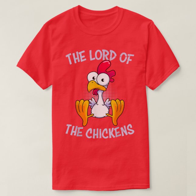 Der Kapitän von Hühnern Bauer Hühner T-Shirt (Design vorne)