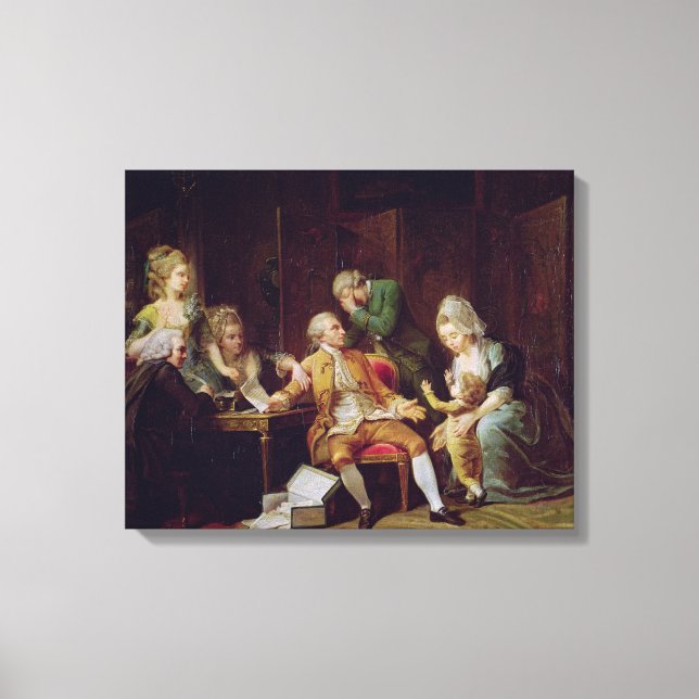 Der kaputte Vertrag Leinwanddruck (Vorderseite)