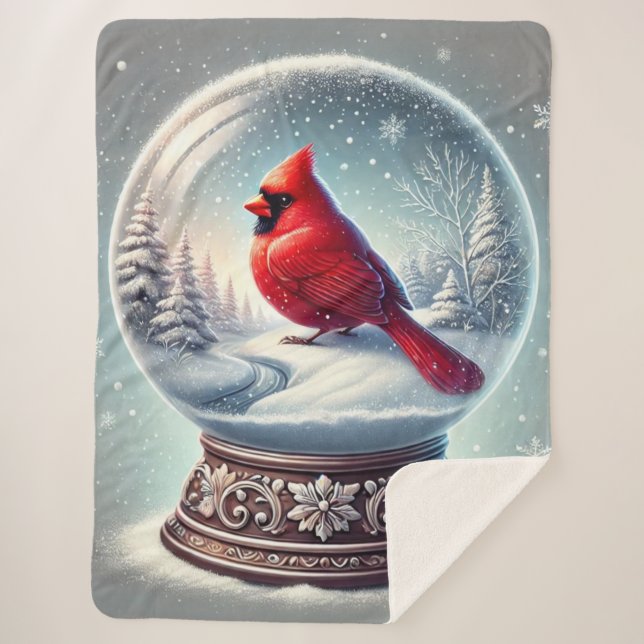 Der Kardinal des Winters Sherpadecke (Vorderseite)