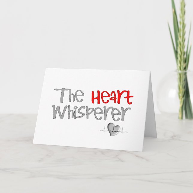Der Kardiologe gibt "The Heart Whisperer" Karte (Vorderseite)
