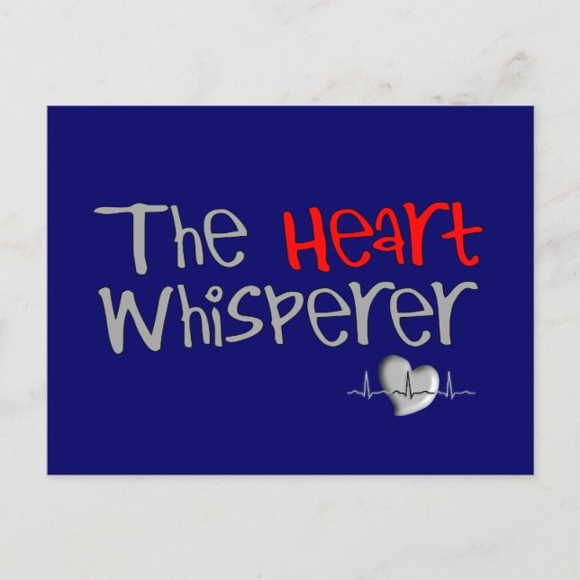 Der Kardiologe gibt "The Heart Whisperer" Postkarte (Vorderseite)