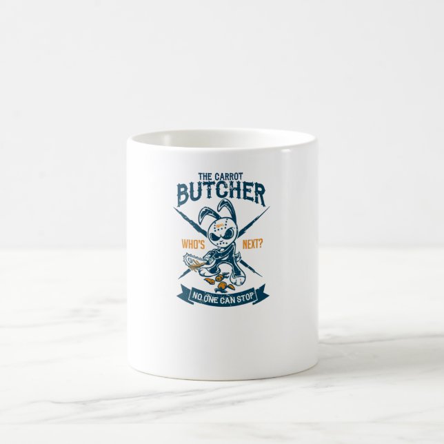Der Karottenbutcher Kaffeetasse (Mittel)